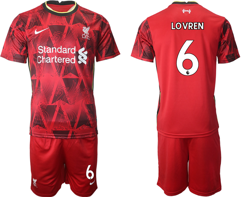 2021-22 Liverpool home 6# LOVREN soccer jerseys