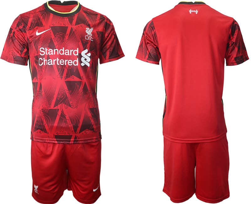 2021-22 Liverpool home soccer jerseys