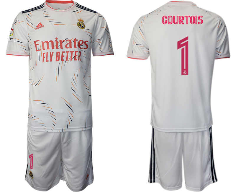 2021-22 Real Madrid home 1# COURTOIS soccer jerseys