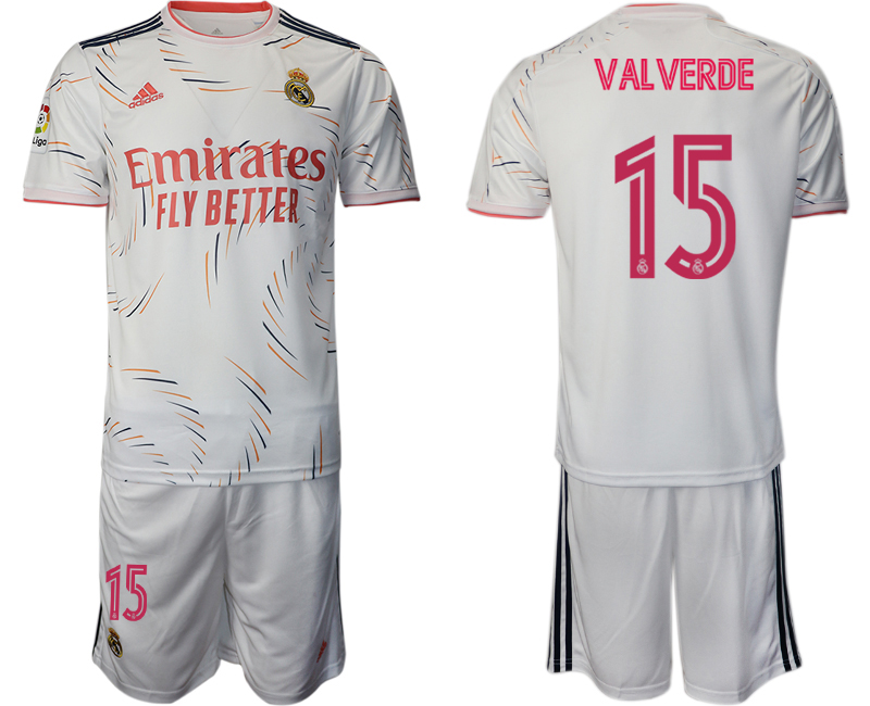 2021-22 Real Madrid home 15# VALVERDE soccer jerseys