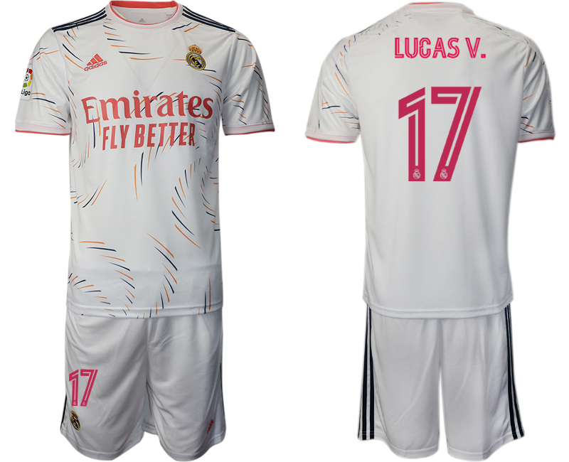 2021-22 Real Madrid home 17# LUCASV. soccer jerseys