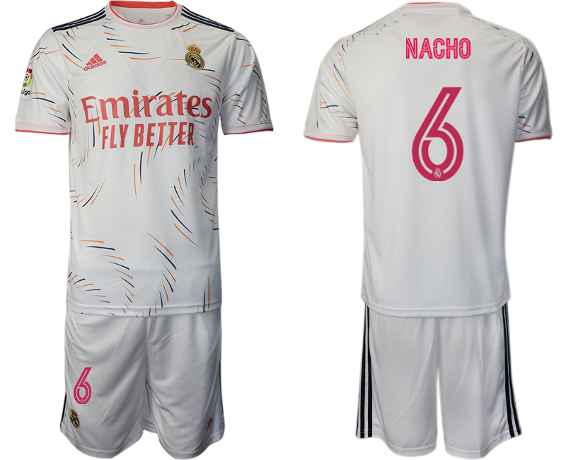 2021-22 Real Madrid home 6# NACHO soccer jerseys