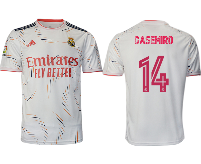 2021-22 Real Madrid home aaa version 14# CASEMIRO soccer jerseys