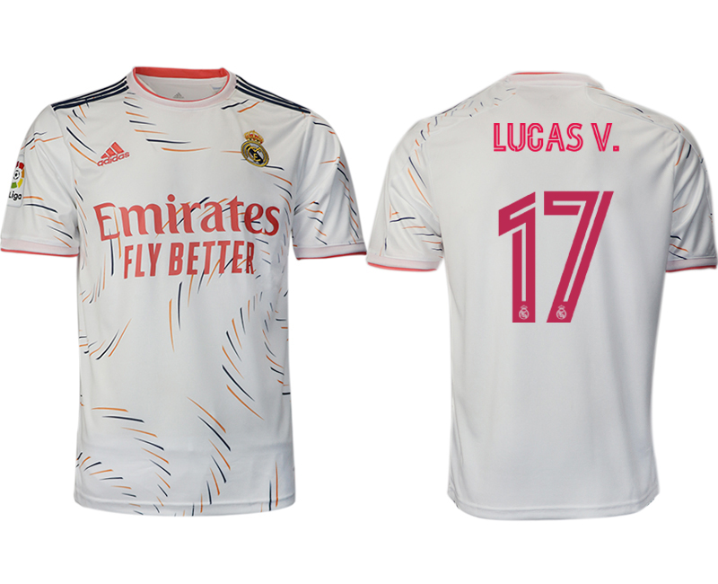 2021-22 Real Madrid home aaa version 17# LUCASV. soccer jerseys