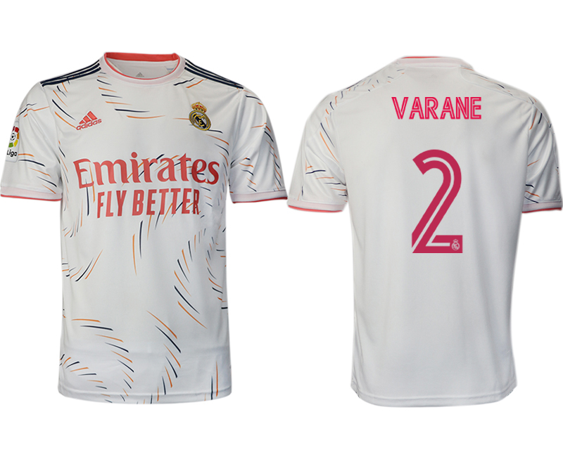 2021-22 Real Madrid home aaa version 2# VARANE soccer jerseys