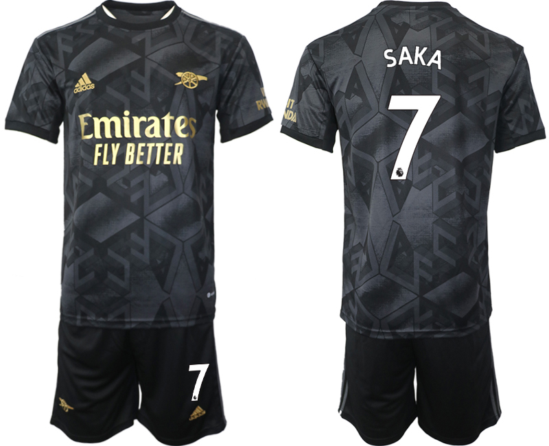 2022-2023 Arsenal 7 SAKA Away jerseys Suit