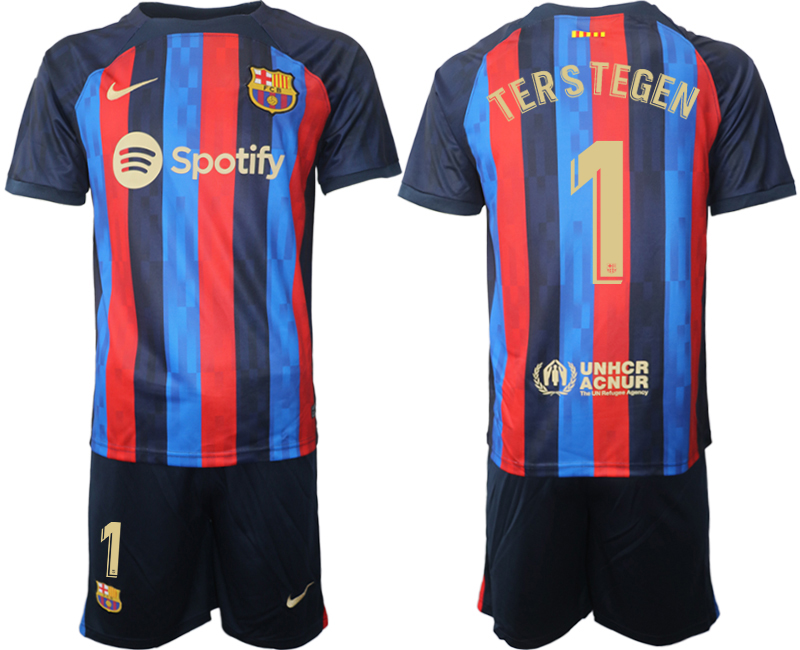 2022-2023 Barcelona 1 TERSTEGEN home jerseys Suit