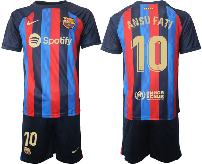 2022-2023 Barcelona 10 ANSU FATI home jerseys Suit