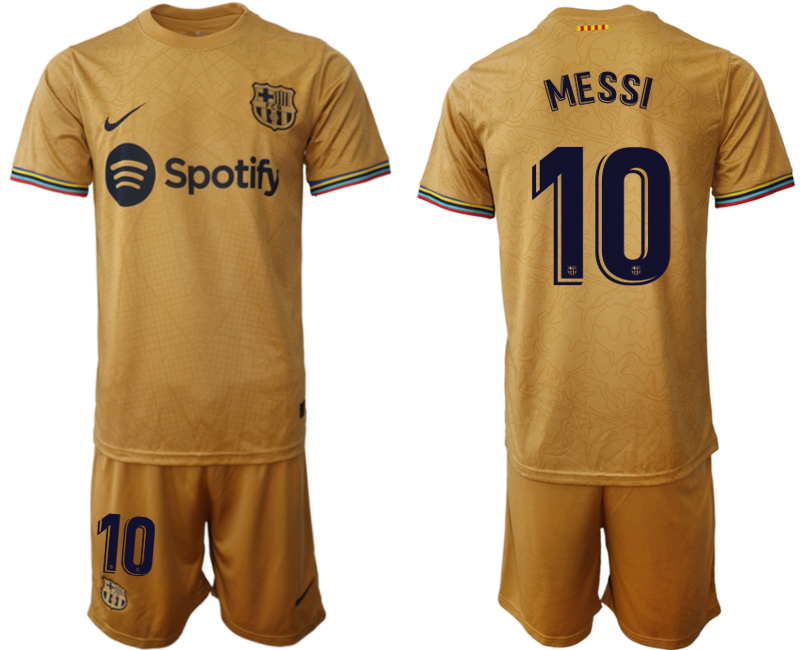 2022-2023 Barcelona 10 MESSI away jerseys Suit