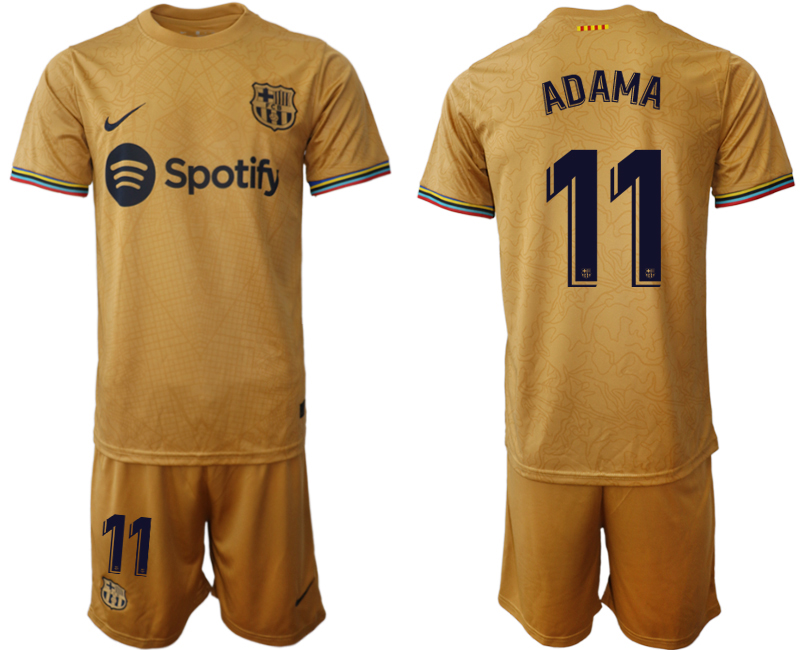 2022-2023 Barcelona 11 ADAMA away jerseys Suit