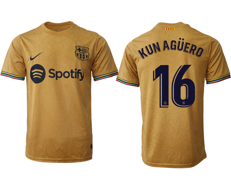 2022-2023 Barcelona 16 KUN AGUERO away aaa version jerseys