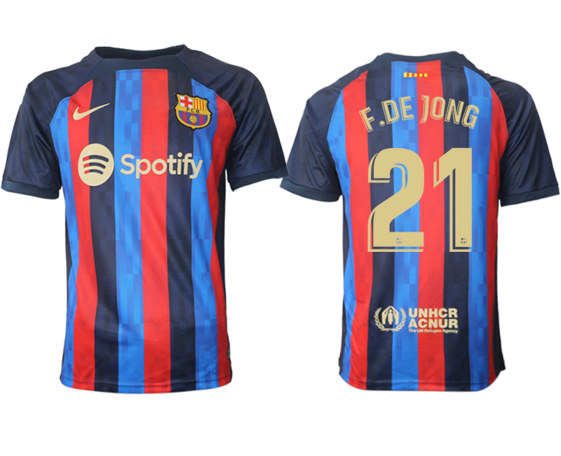 2022-2023 Barcelona 21 F.DE JONG home aaa version jerseys