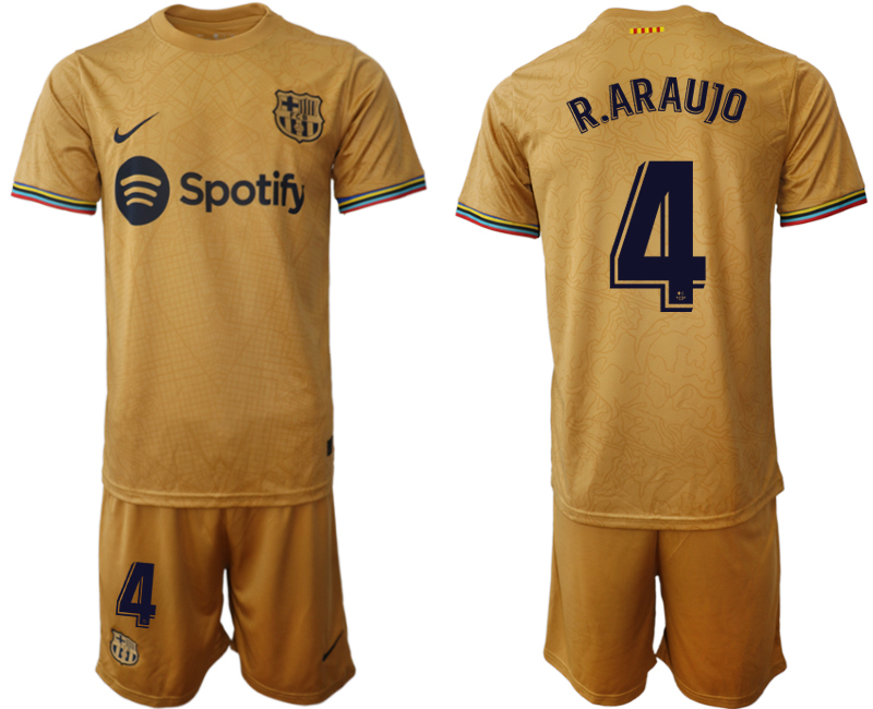 2022-2023 Barcelona 4 R.ARAUJO away jerseys Suit