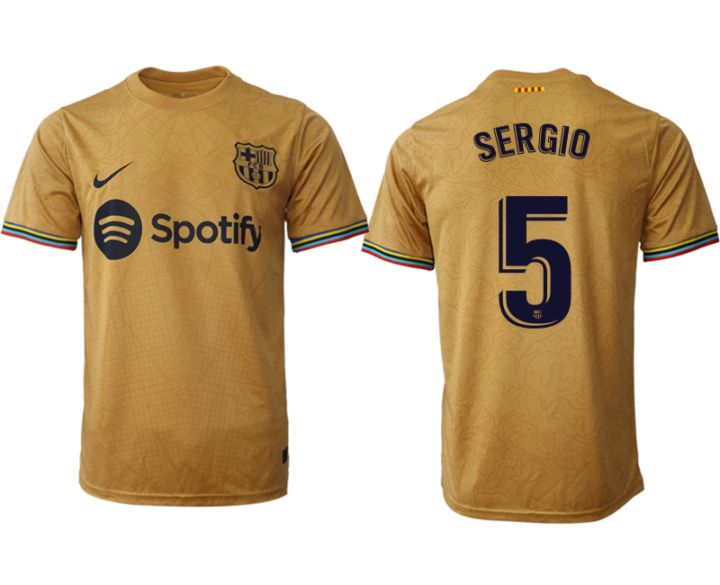 2022-2023 Barcelona 5 SERGIO away aaa version jerseys