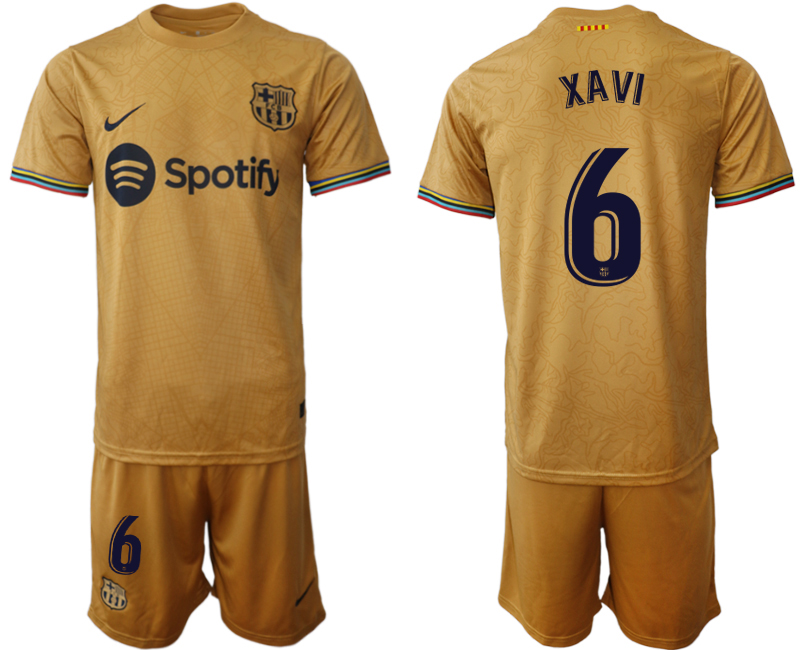 2022-2023 Barcelona 6 XAVI away jerseys Suit