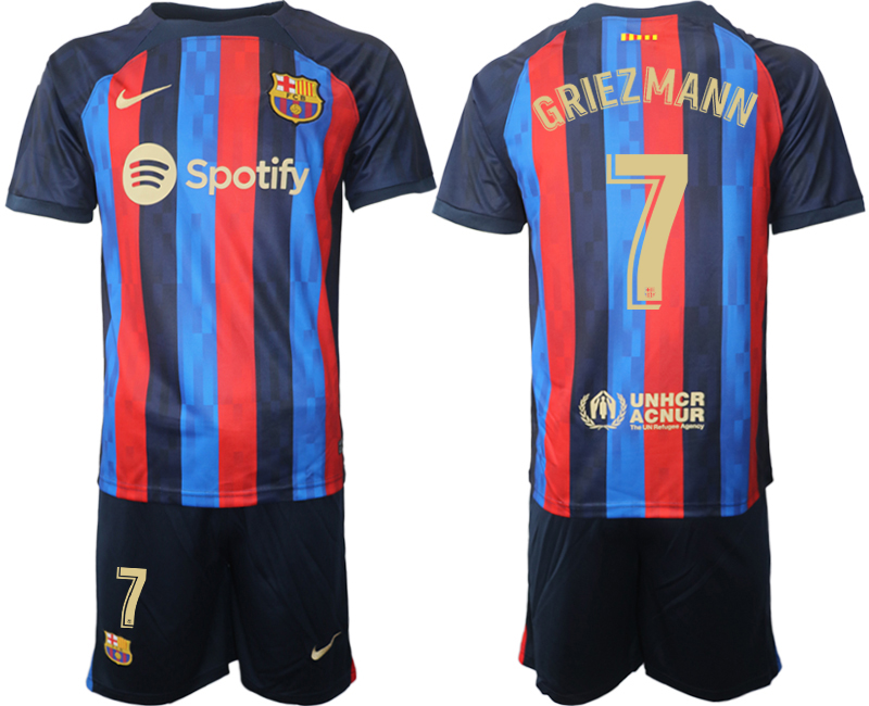 2022-2023 Barcelona 7 GRIEZMANN home jerseys Suit