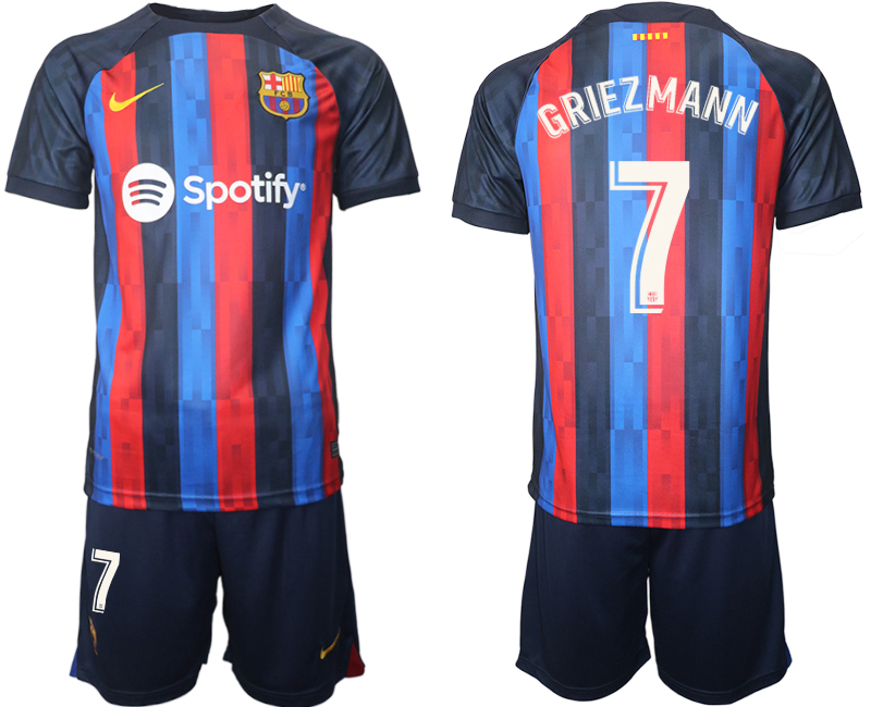 2022-2023 Barcelona 7 GRIEZMANN home jerseys Suit