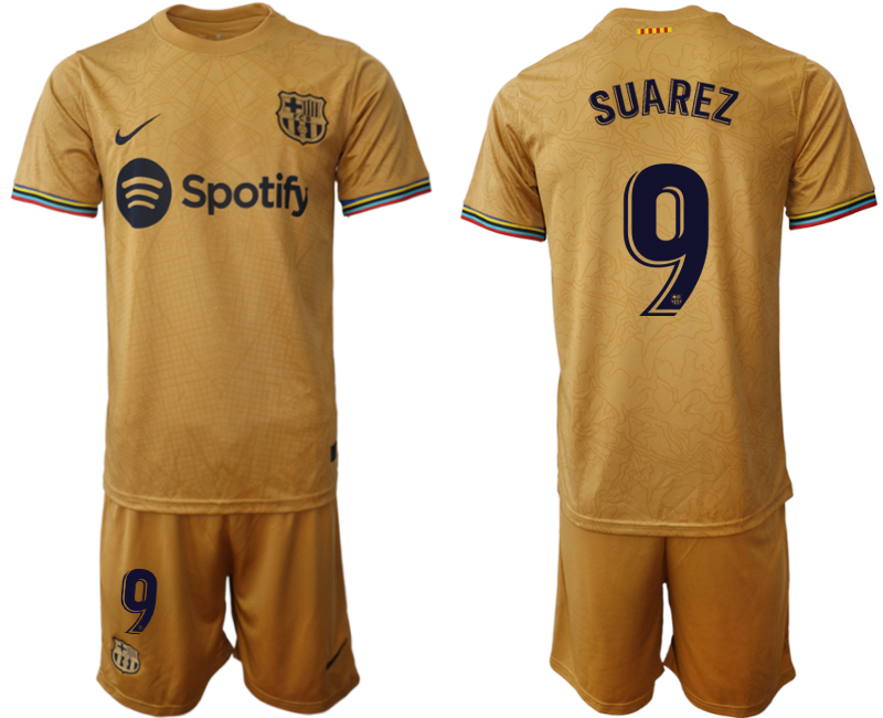 2022-2023 Barcelona 9 SUAREZ away jerseys Suit