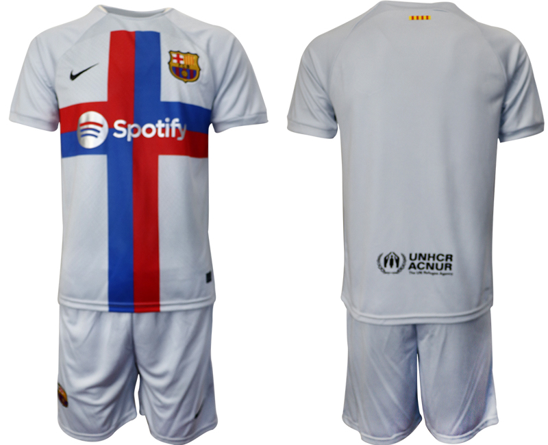 2022-2023 Barcelona Blank Secend away jerseys Suit