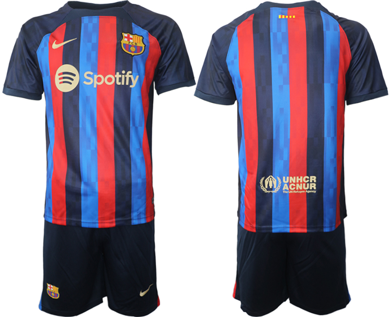 2022-2023 Barcelona Blank home jerseys Suit