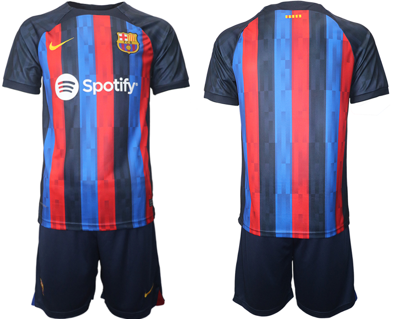 2022-2023 Barcelona Blank home jerseys Suit