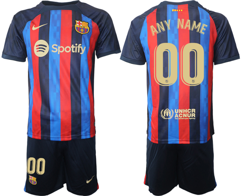 2022-2023 Barcelona Custom home jerseys Suit