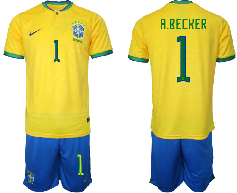 2022-2023 Brazil 1 A.BECKER home jerseys Suit