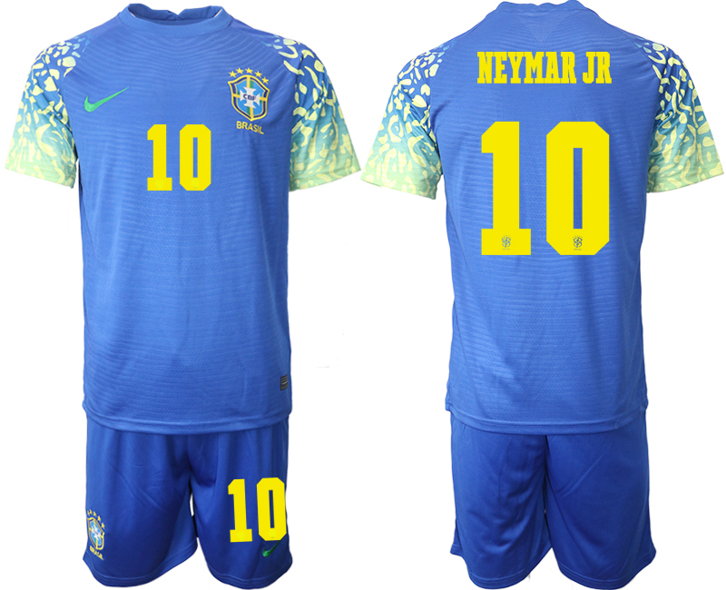 2022-2023 Brazil 10 NEYMAR JR away jerseys Suit2