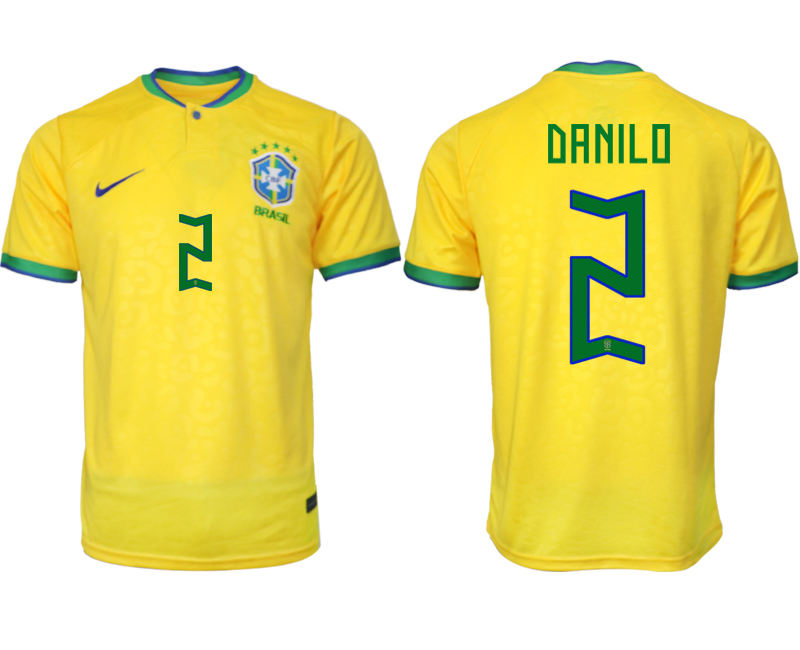 2022-2023 Brazil 2 DANILO home aaa version jerseys