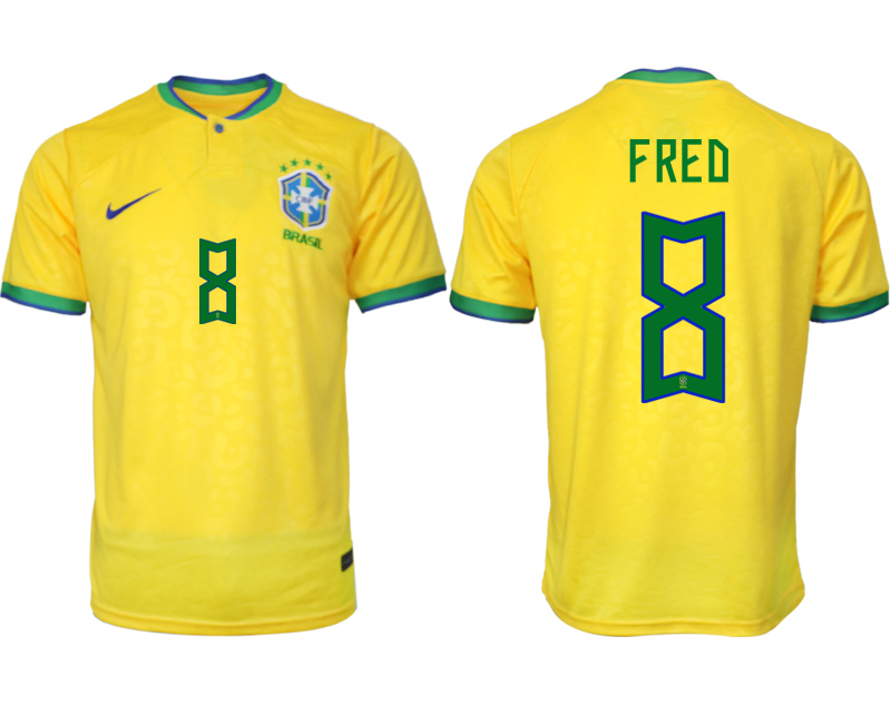 2022-2023 Brazil 8 FRED home aaa version jerseys