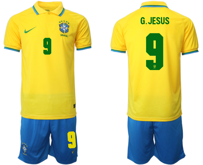 2022-2023 Brazil 9 G.JESUS home jerseys Suit2