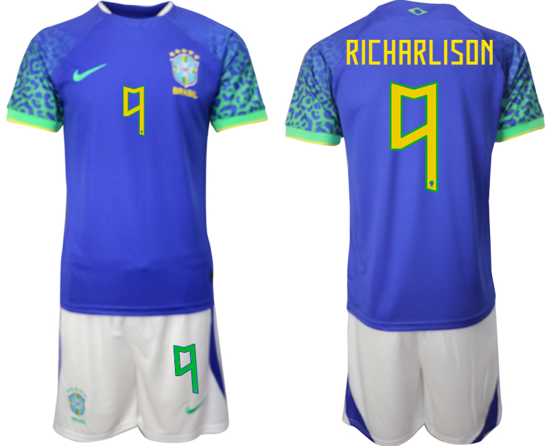 2022-2023 Brazil 9 RICHARLISON away jerseys Suit