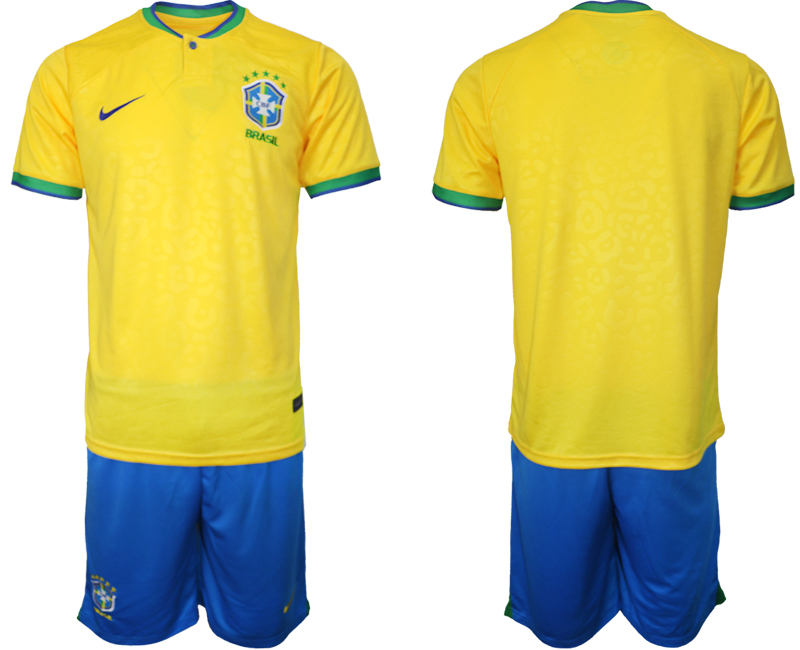 2022-2023 Brazil Blank home jerseys Suit