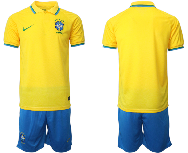 2022-2023 Brazil Blank home jerseys Suit2