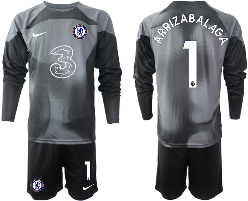 2022-2023 Chelsea FC 1 ARRIZABALAGA black goalkeeper long sleeve jerseys Suit