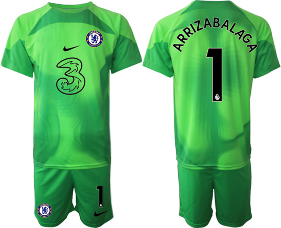 2022-2023 Chelsea FC 1 ARRIZABALAGA green goalkeeper jerseys Suit