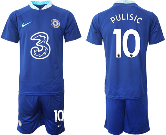 2022-2023 Chelsea FC 10 PULISIC home jerseys Suit