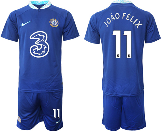 2022-2023 Chelsea FC 11 JOAO FELIX home jerseys Suit