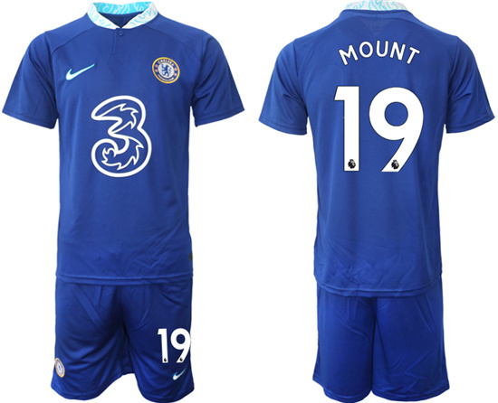 2022-2023 Chelsea FC 19 MOUNT home jerseys Suit