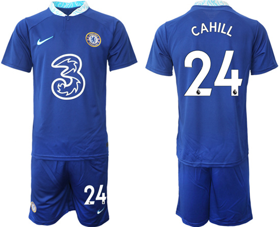 2022-2023 Chelsea FC 24 CAHILL home jerseys Suit