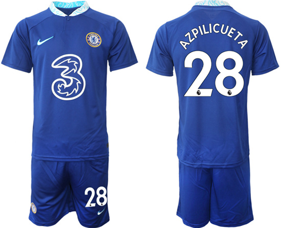 2022-2023 Chelsea FC 28 AZPILICUETA home jerseys Suit