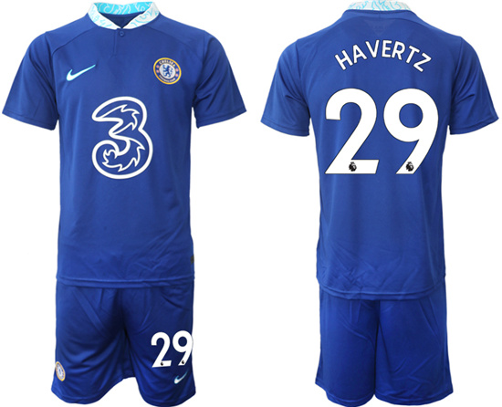 2022-2023 Chelsea FC 29 HAVERTZ home jerseys Suit