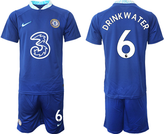 2022-2023 Chelsea FC 6 DRINKWATER home jerseys Suit