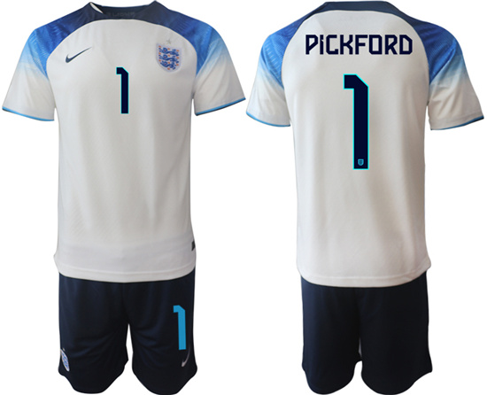 2022-2023 England 1 PICKFORD home jerseys Suit