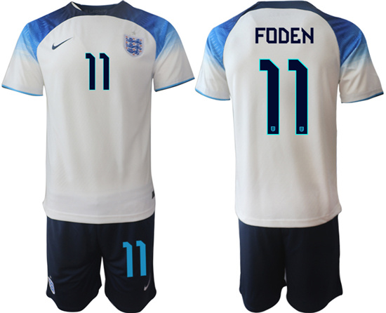 2022-2023 England 11 FODEN home jerseys Suit