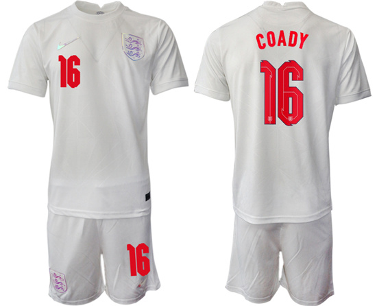 2022-2023 England 16 COADY home jerseys Suit2