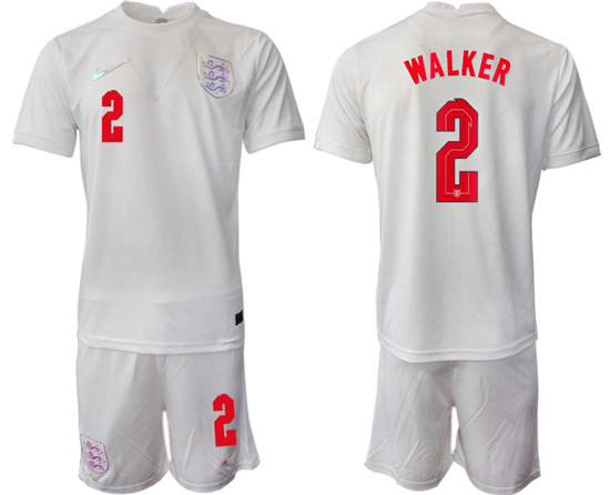 2022-2023 England 2 WALKER home jerseys Suit2