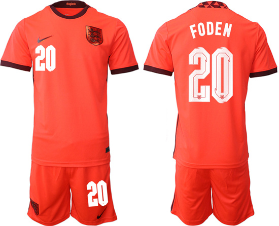 2022-2023 England 20 FODEN away jerseys Suit