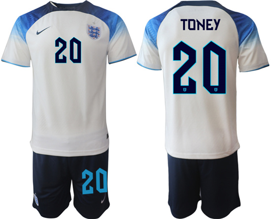 2022-2023 England 20 TONEY home jerseys Suit