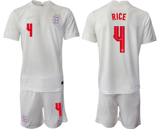 2022-2023 England 4 RICE home jerseys Suit2